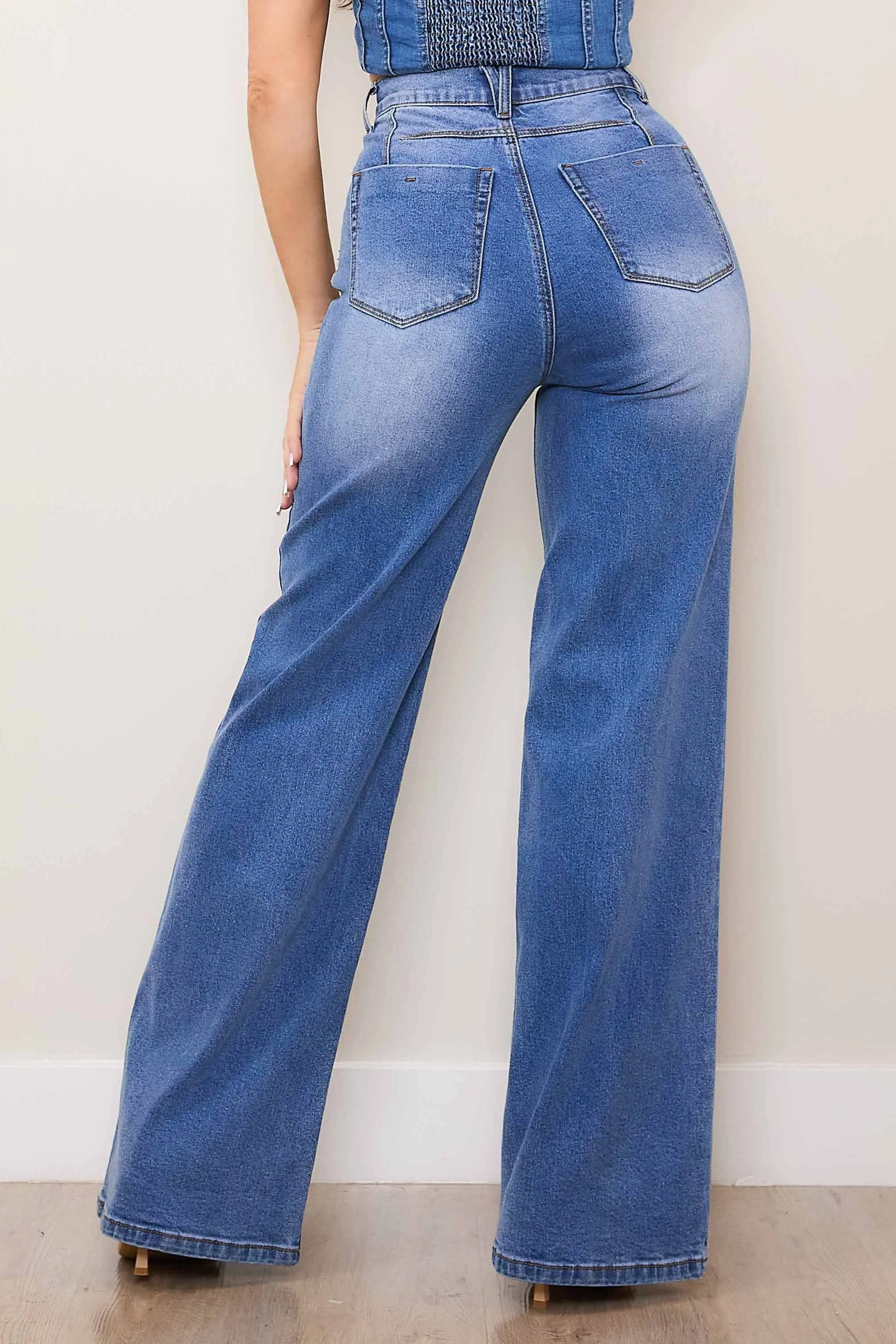 Everyday High-Rise Wide Leg Jeans sold by Vibrant product image thumbnail 3