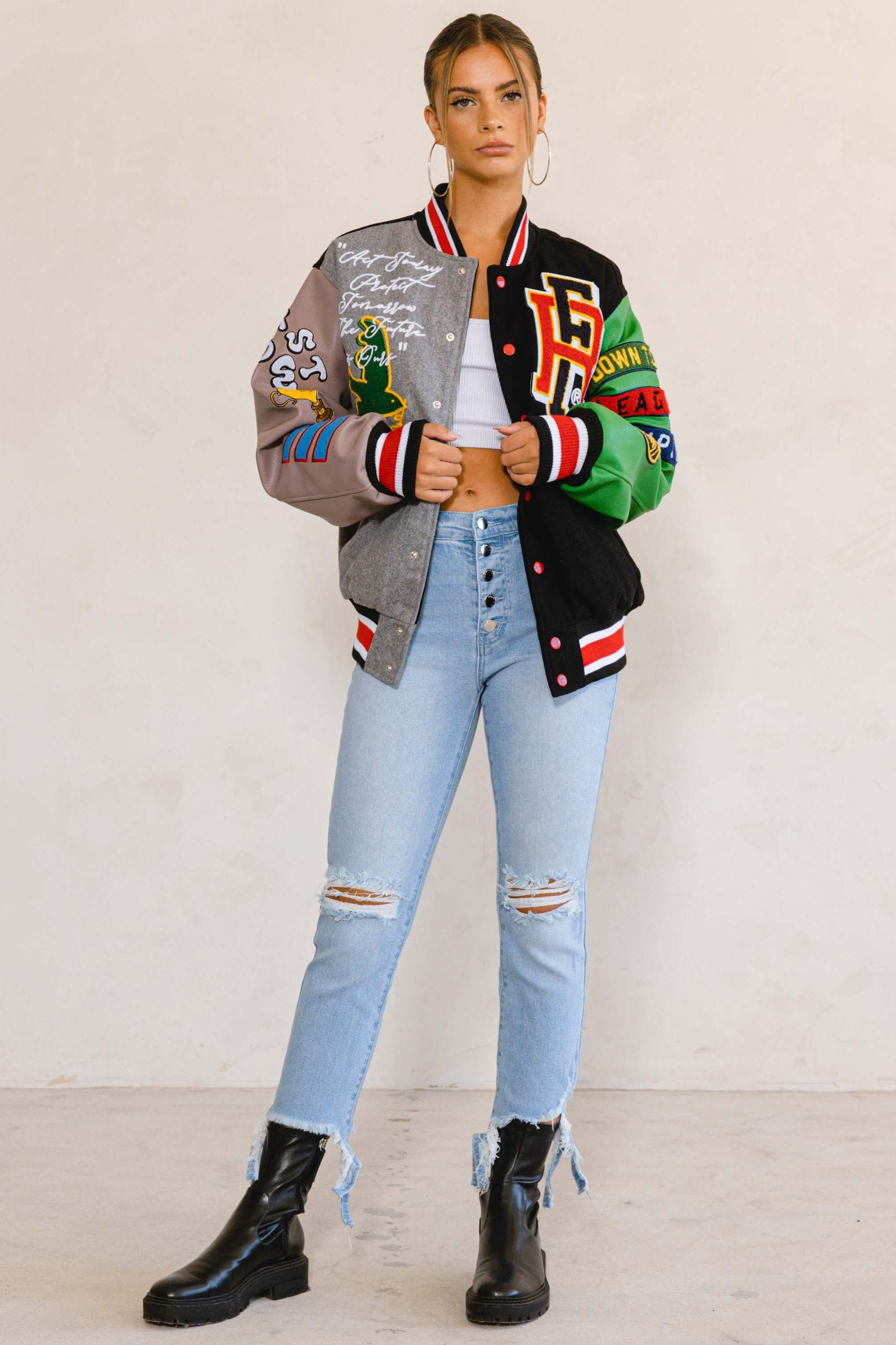 BRIGHT FUTURE VARSITY JACKET sold by Vibrant product image thumbnail 5