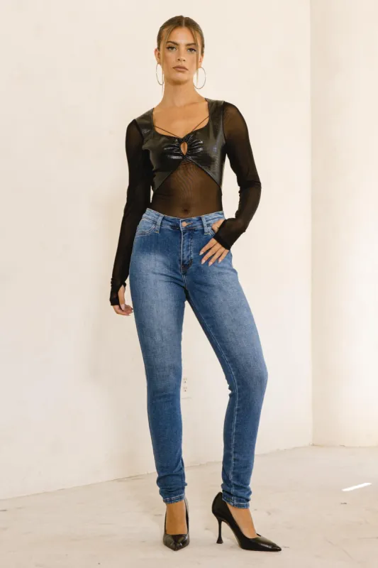 Cozy Brushed Skinny Jeans sold by Vibrant
