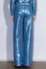 Iridescent Foil High Rise Wide Leg Jeans sold by Vibrant
