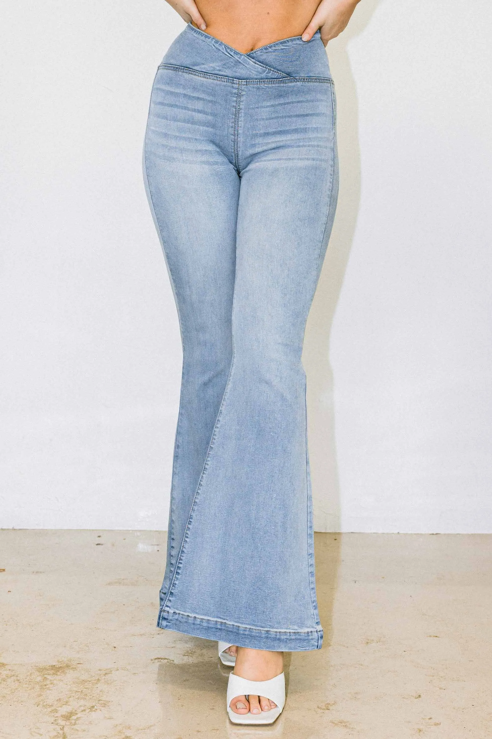 V Cut Flare Jeans sold by Vibrant product image thumbnail 5