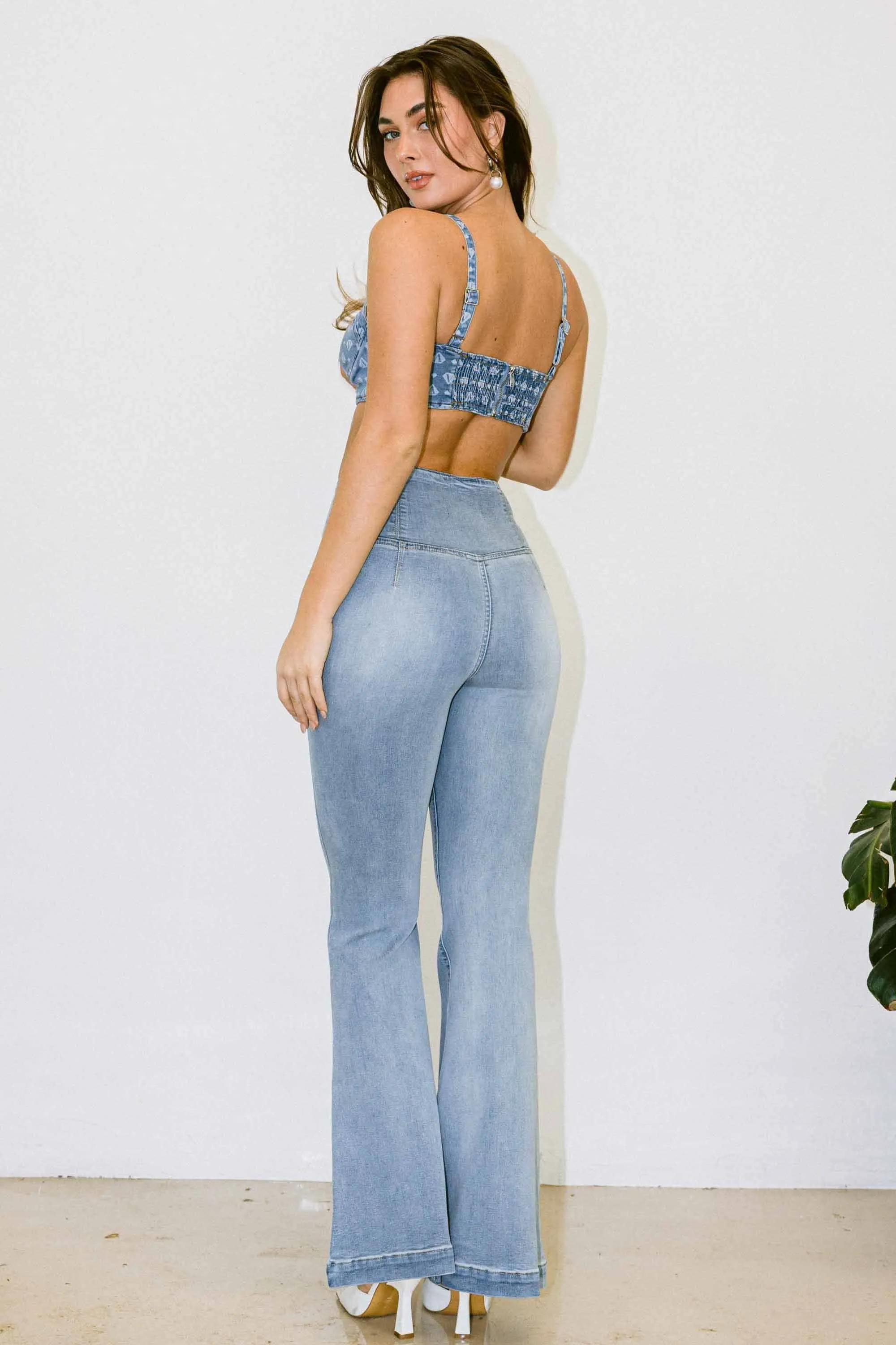 V Cut Flare Jeans sold by Vibrant product image thumbnail 4