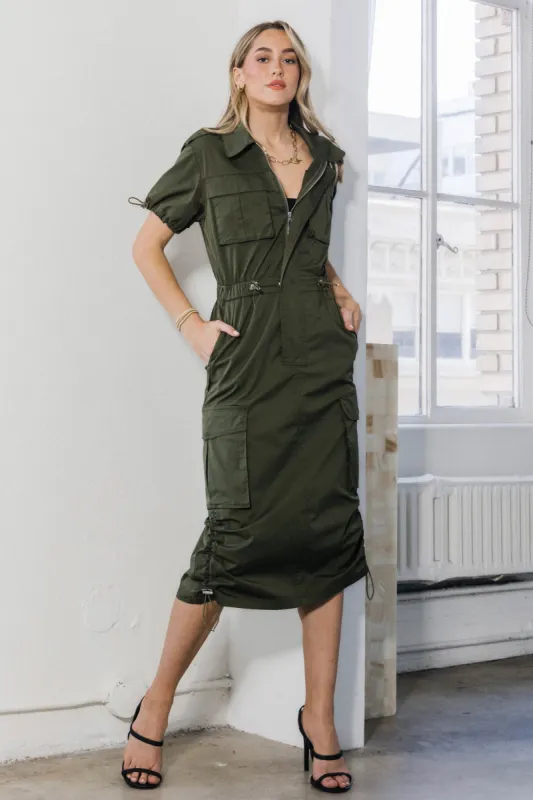 Safari Cargo Dress sold by Vibrant