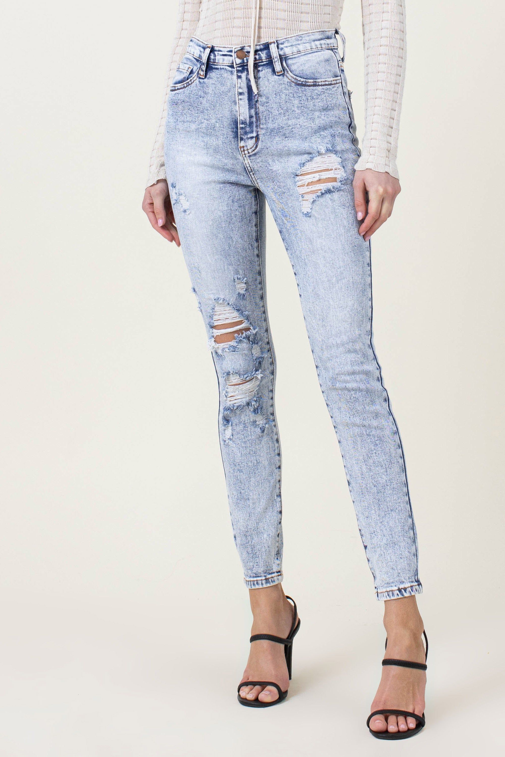 Timeless Acid Skinny Jeans sold by Vibrant product image thumbnail 4