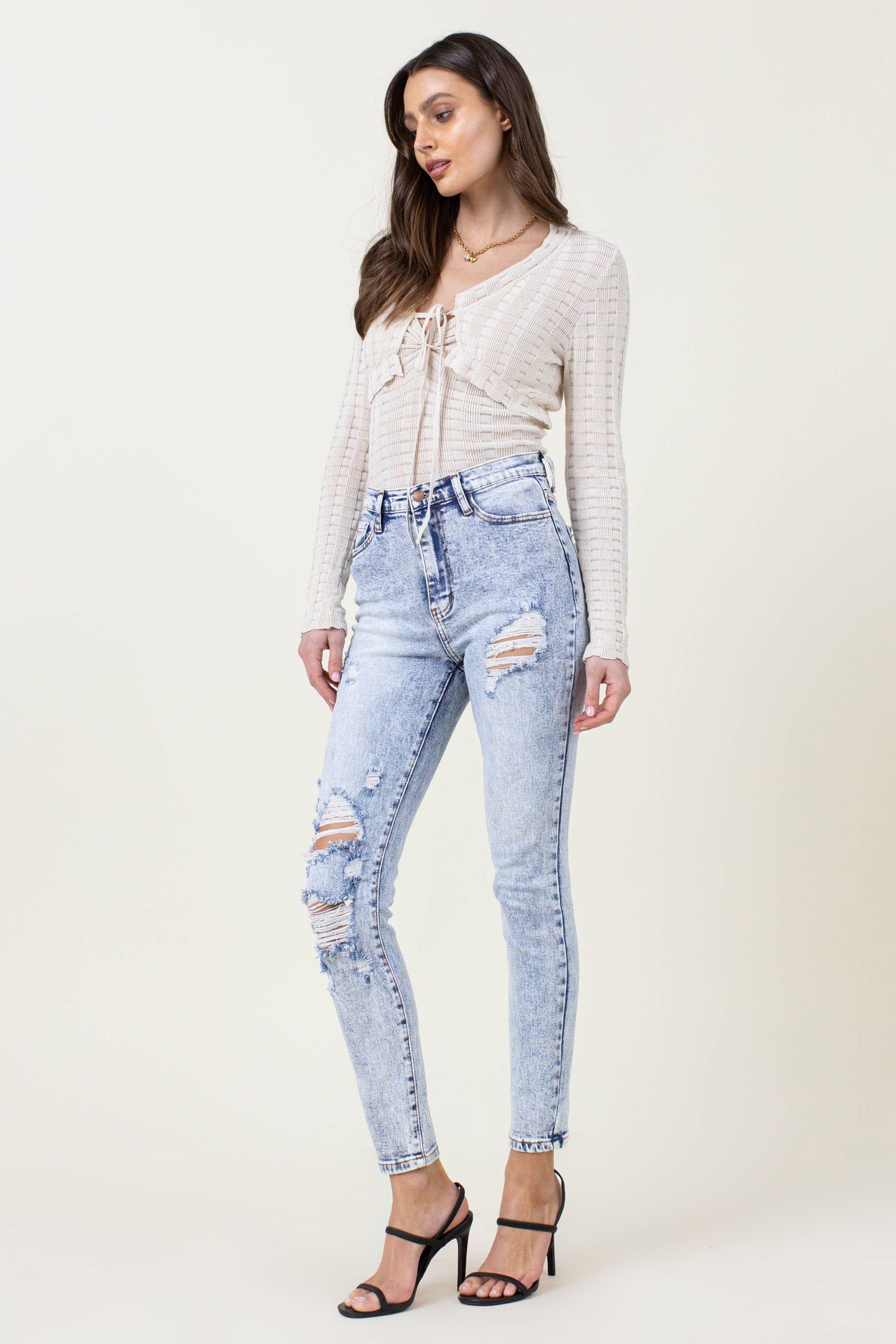 Timeless Acid Skinny Jeans sold by Vibrant product image thumbnail 2