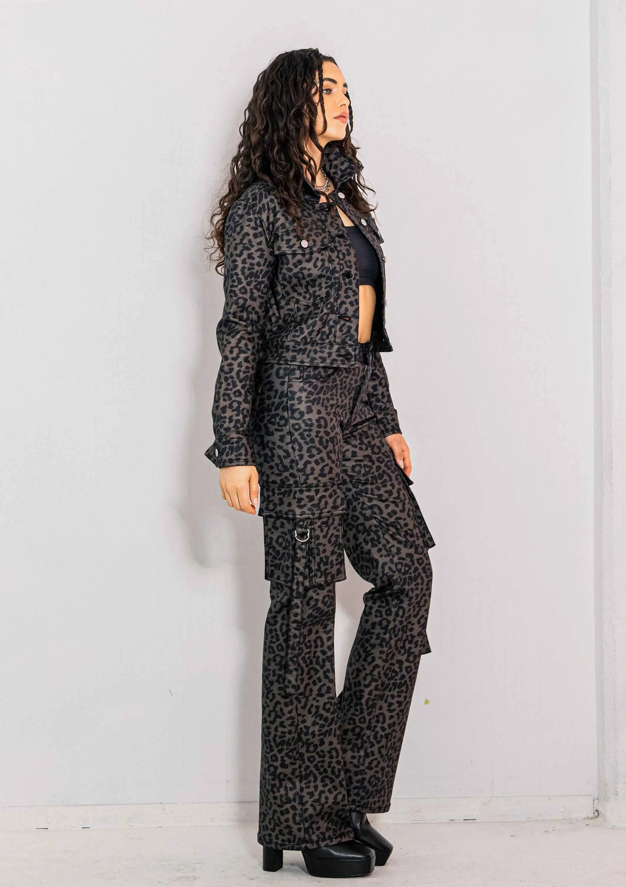 Out Of The Wild Leopard Jacket sold by Vibrant product image thumbnail 5