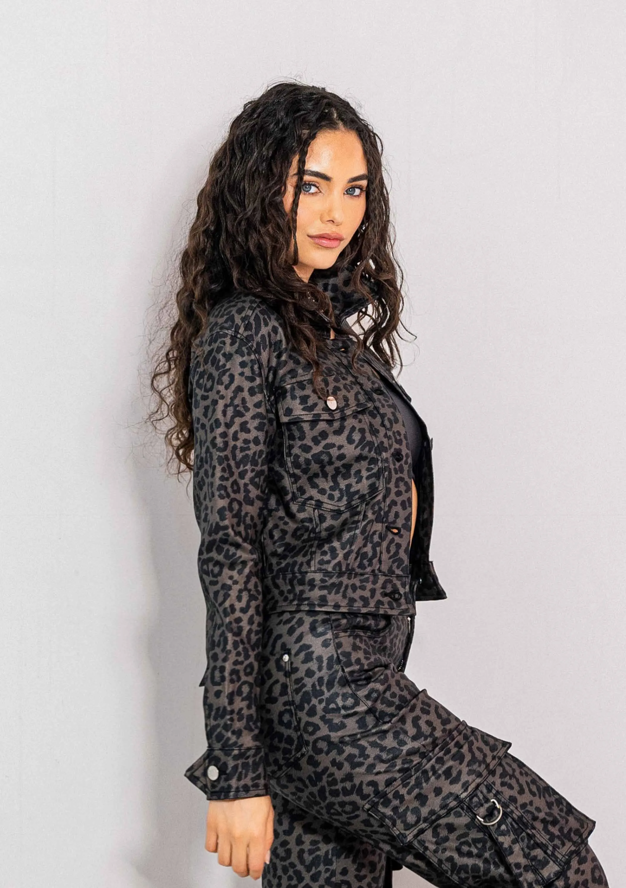 Out Of The Wild Leopard Jacket sold by Vibrant product image thumbnail 2