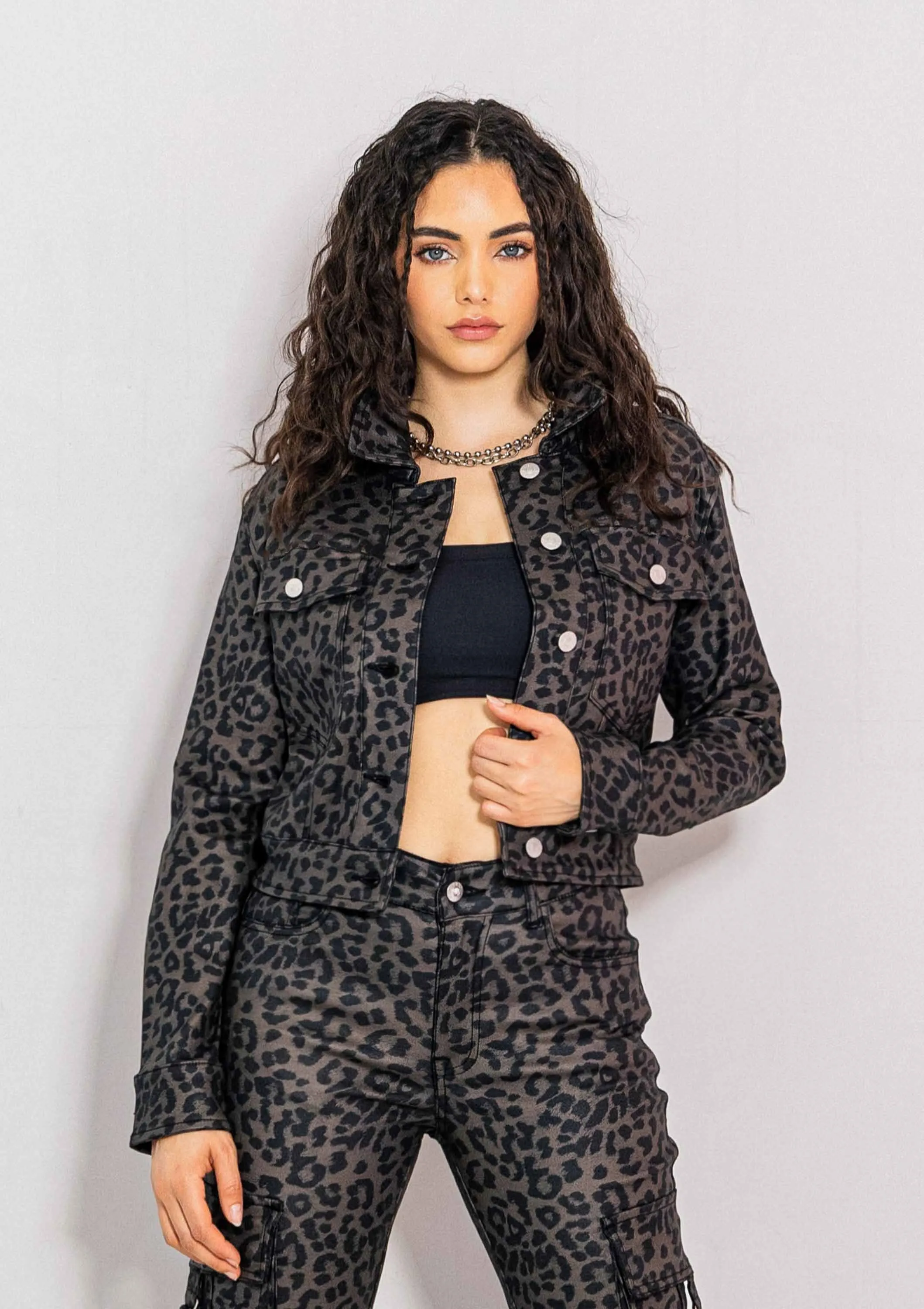 Out Of The Wild Leopard Jacket sold by Vibrant