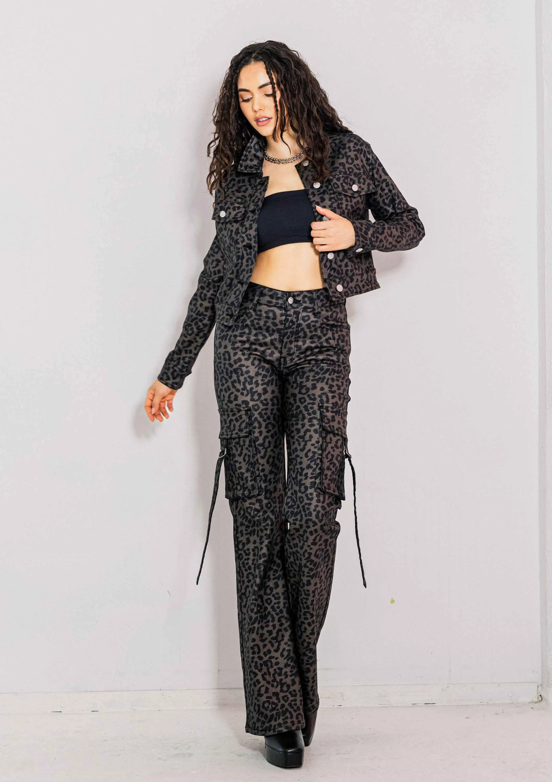 Out Of The Wild Leopard Jacket sold by Vibrant product image thumbnail 4