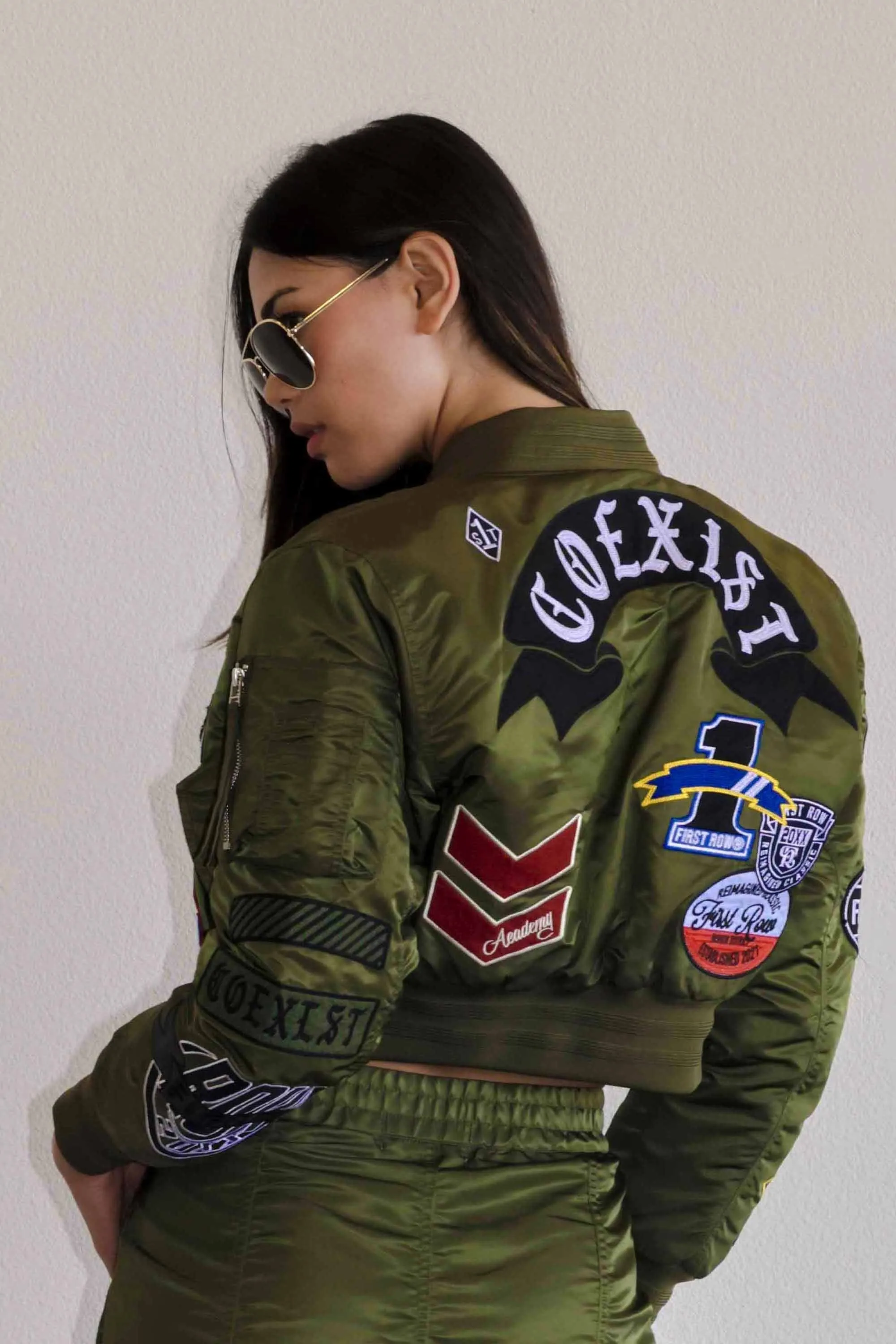 COEXIST MULTI PATCHES MA-1 JACKET sold by Vibrant product image thumbnail 3