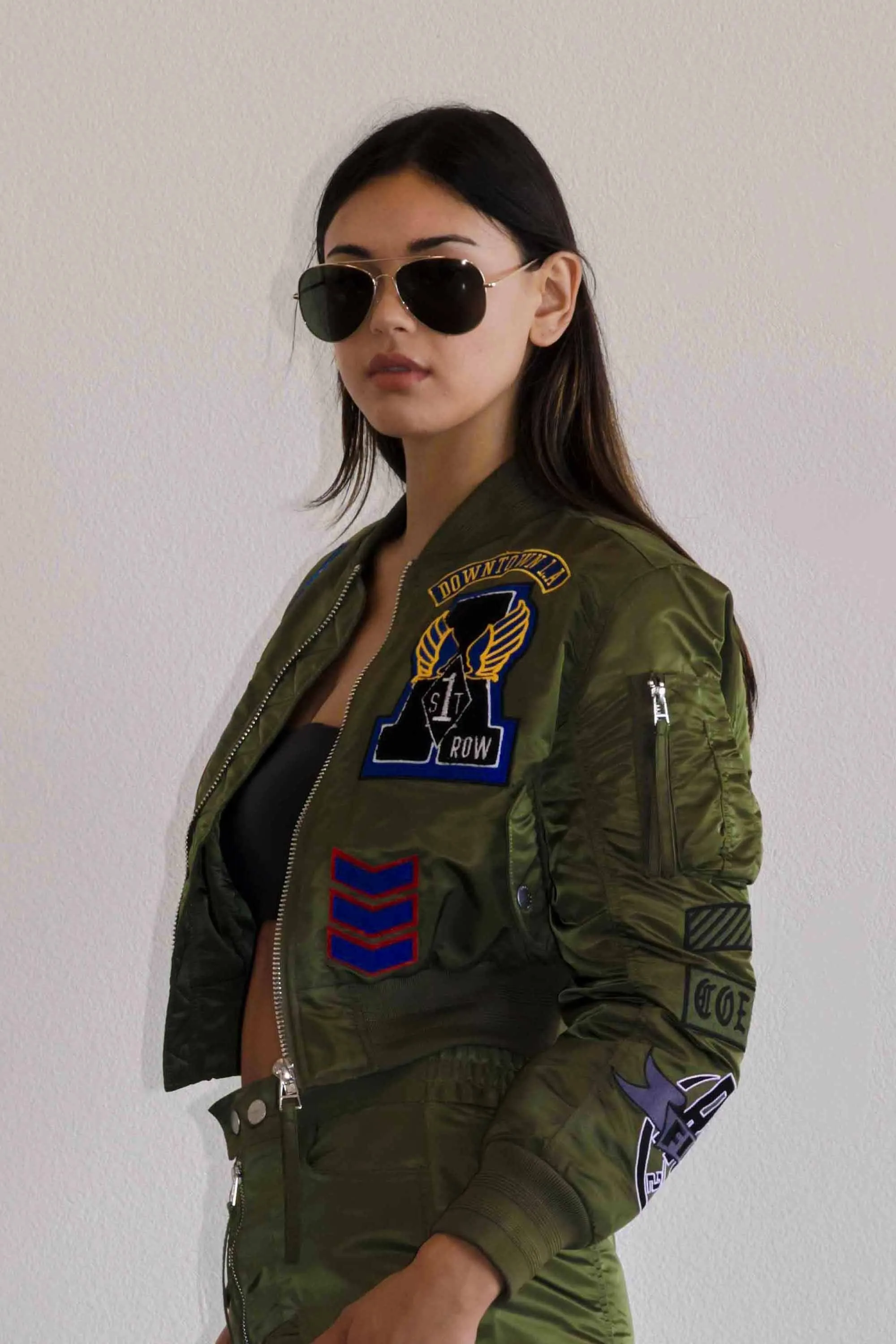 COEXIST MULTI PATCHES MA-1 JACKET sold by Vibrant product image thumbnail 2