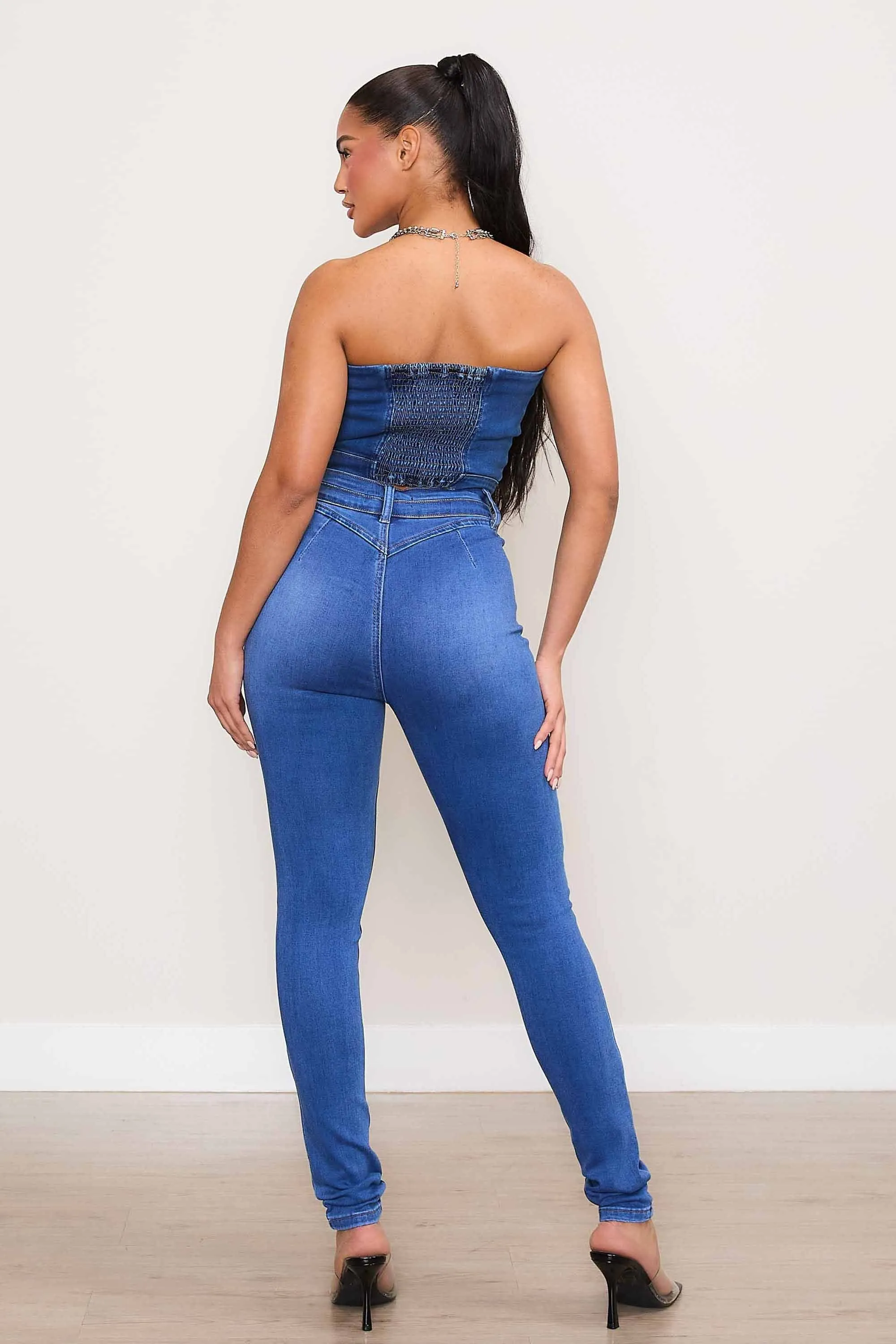Denim Tube Top sold by Vibrant product image thumbnail 2