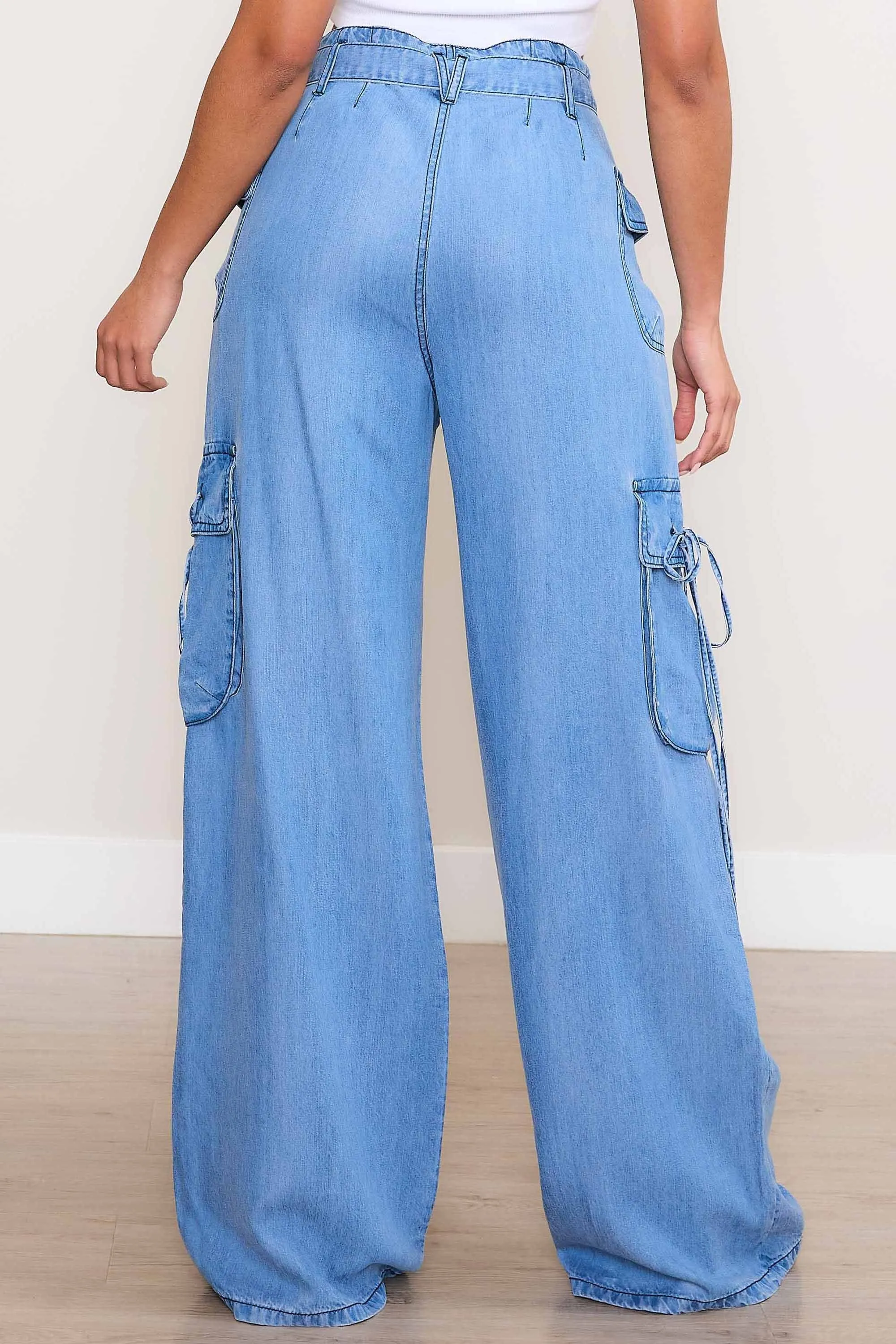 Tencil Cargo Wide Leg Pants sold by Vibrant product image thumbnail 3