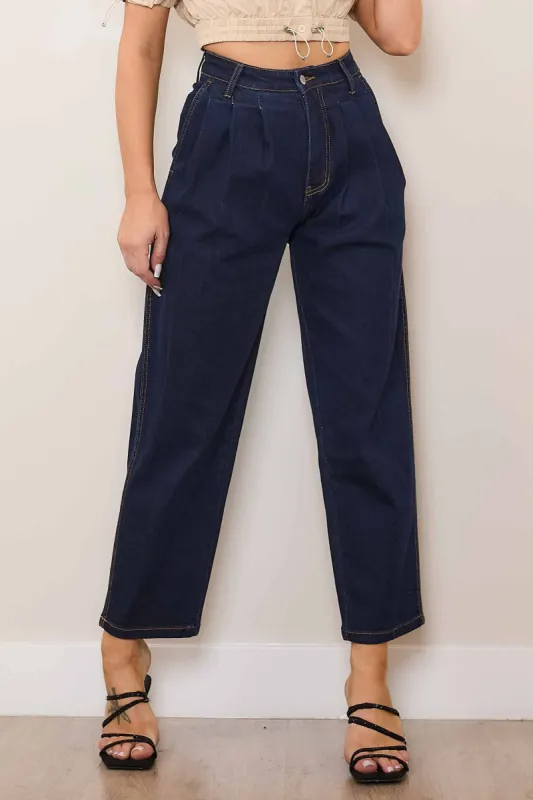 Cropped Barrel Leg Jeans sold by Vibrant