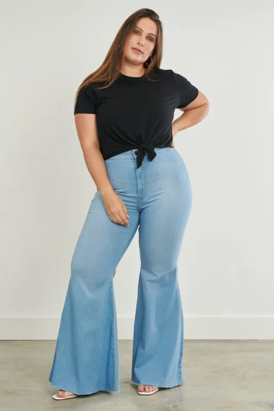 PLUS Vibrant Flare Jeans sold by Vibrant