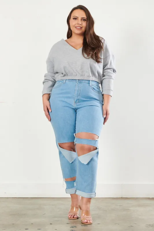 Plus Irene Mom Jeans sold by Vibrant