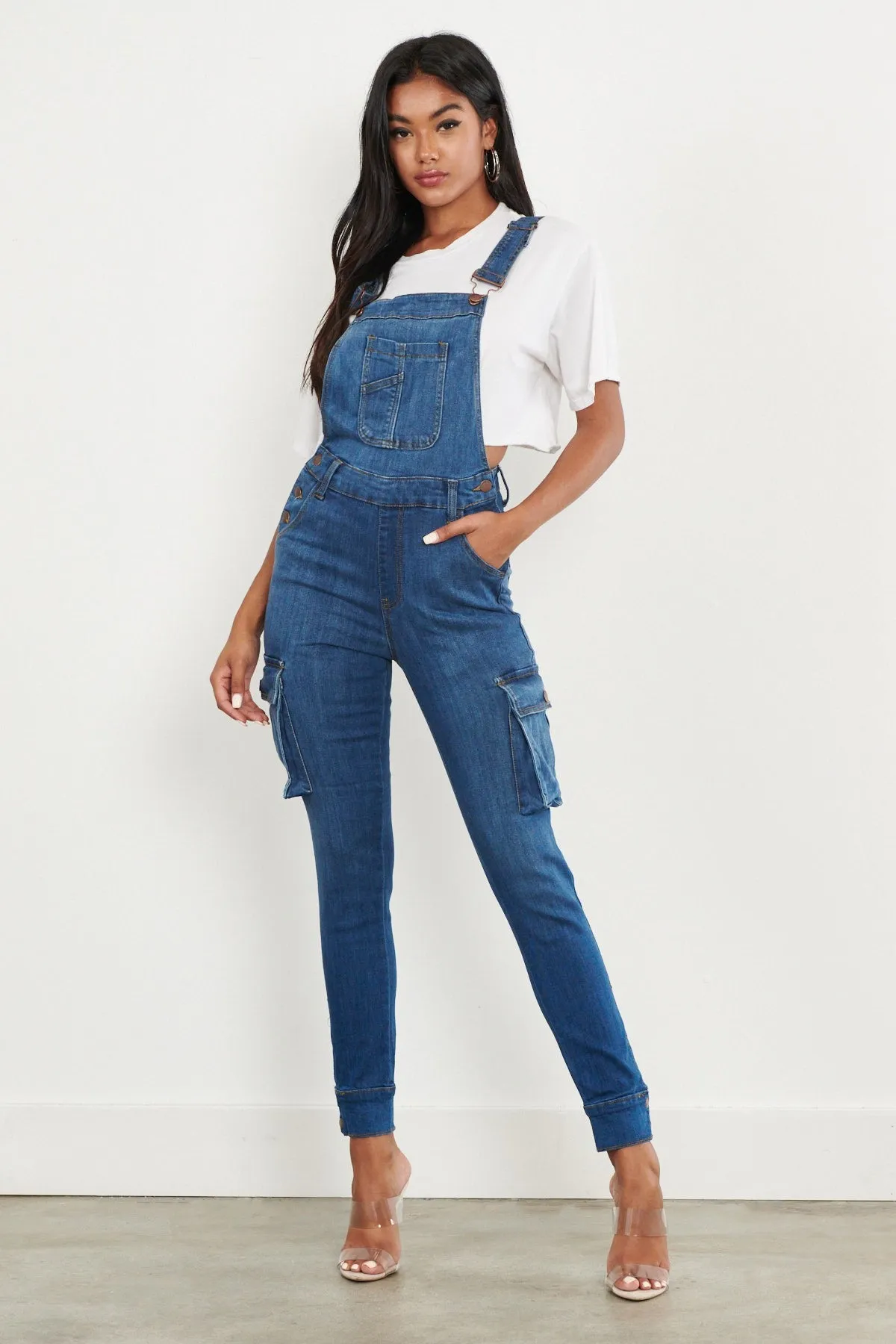 Utility Denim Overalls sold by Vibrant product image thumbnail 2