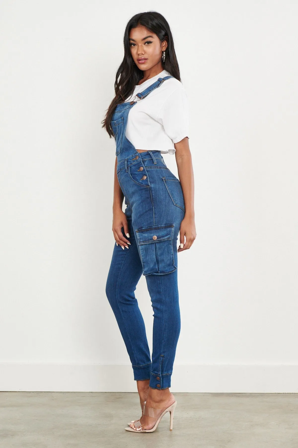 Utility Denim Overalls sold by Vibrant product image thumbnail 4