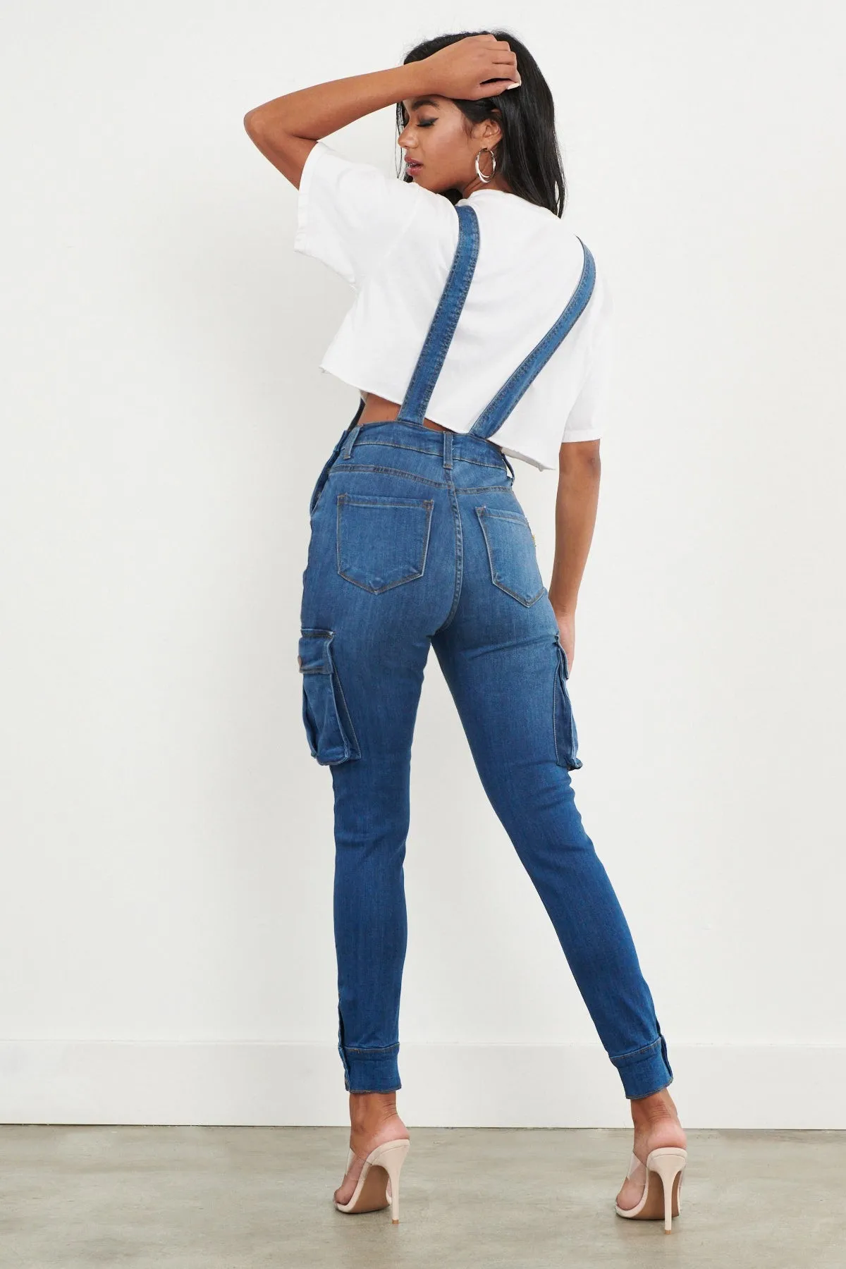 Utility Denim Overalls sold by Vibrant product image thumbnail 5