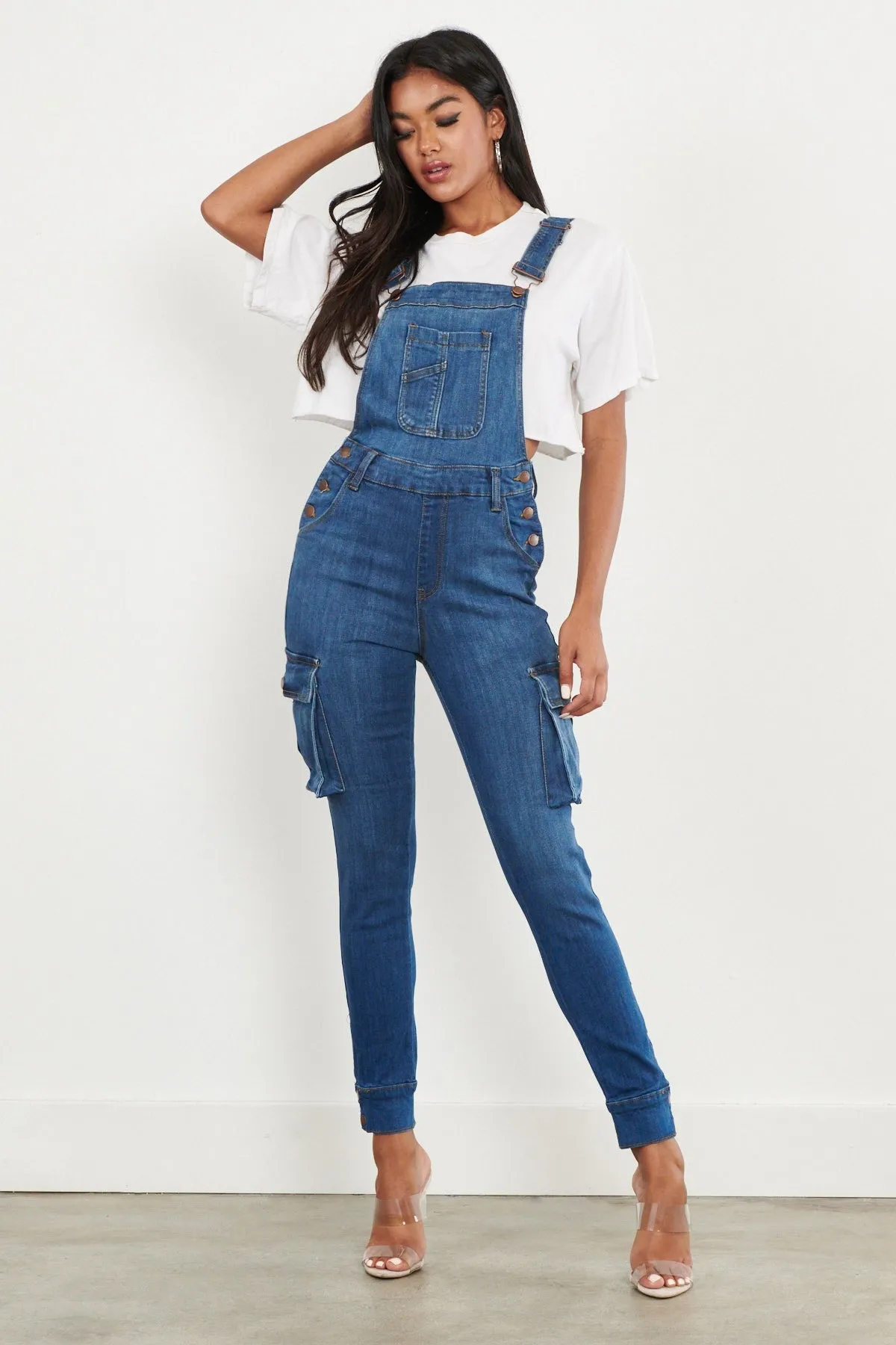 Utility Denim Overalls sold by Vibrant