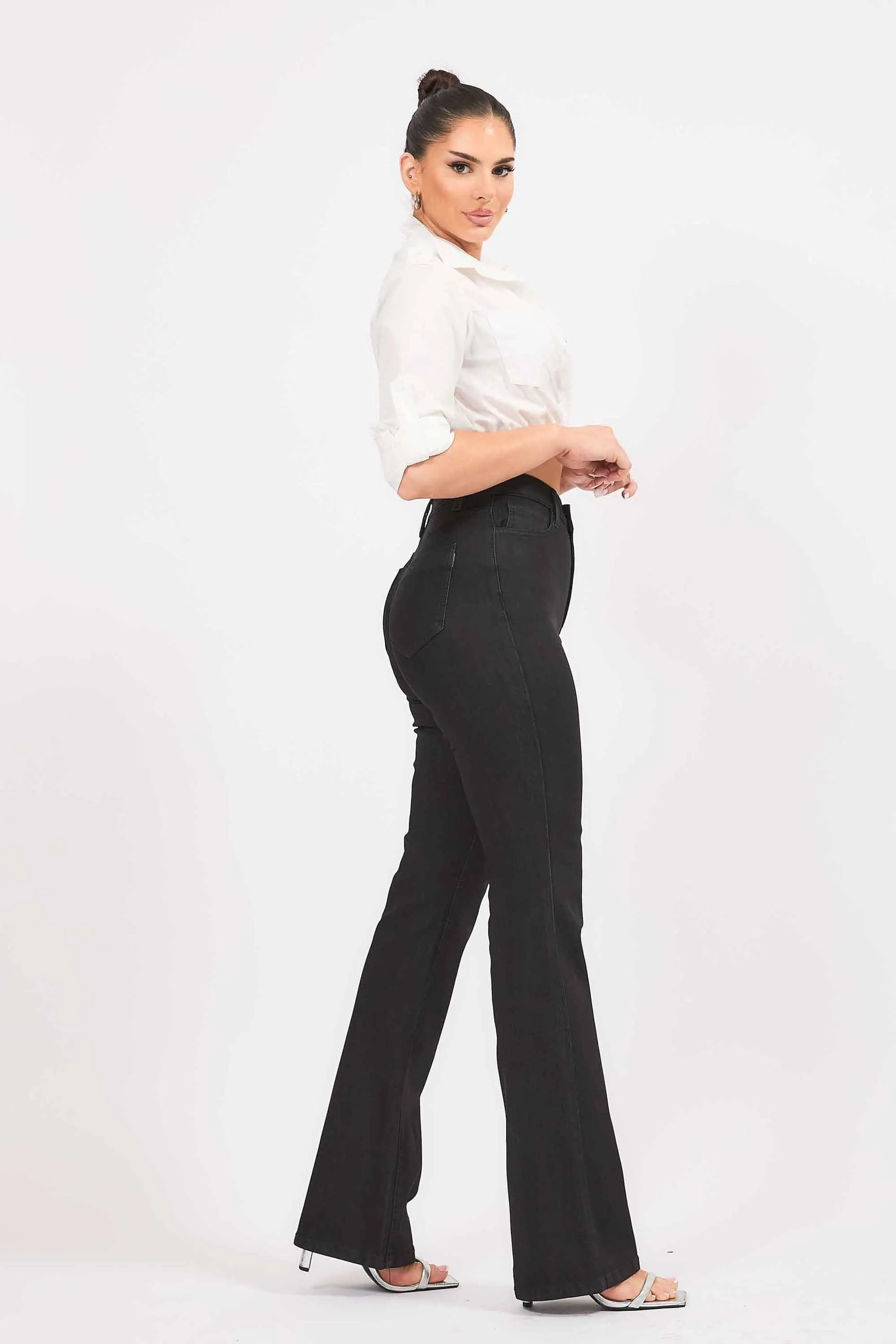 Mid-Rise Bootcut Jeans sold by Vibrant product image thumbnail 5