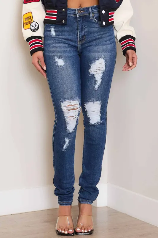 Skinny's Back Skinny Jeans sold by Vibrant