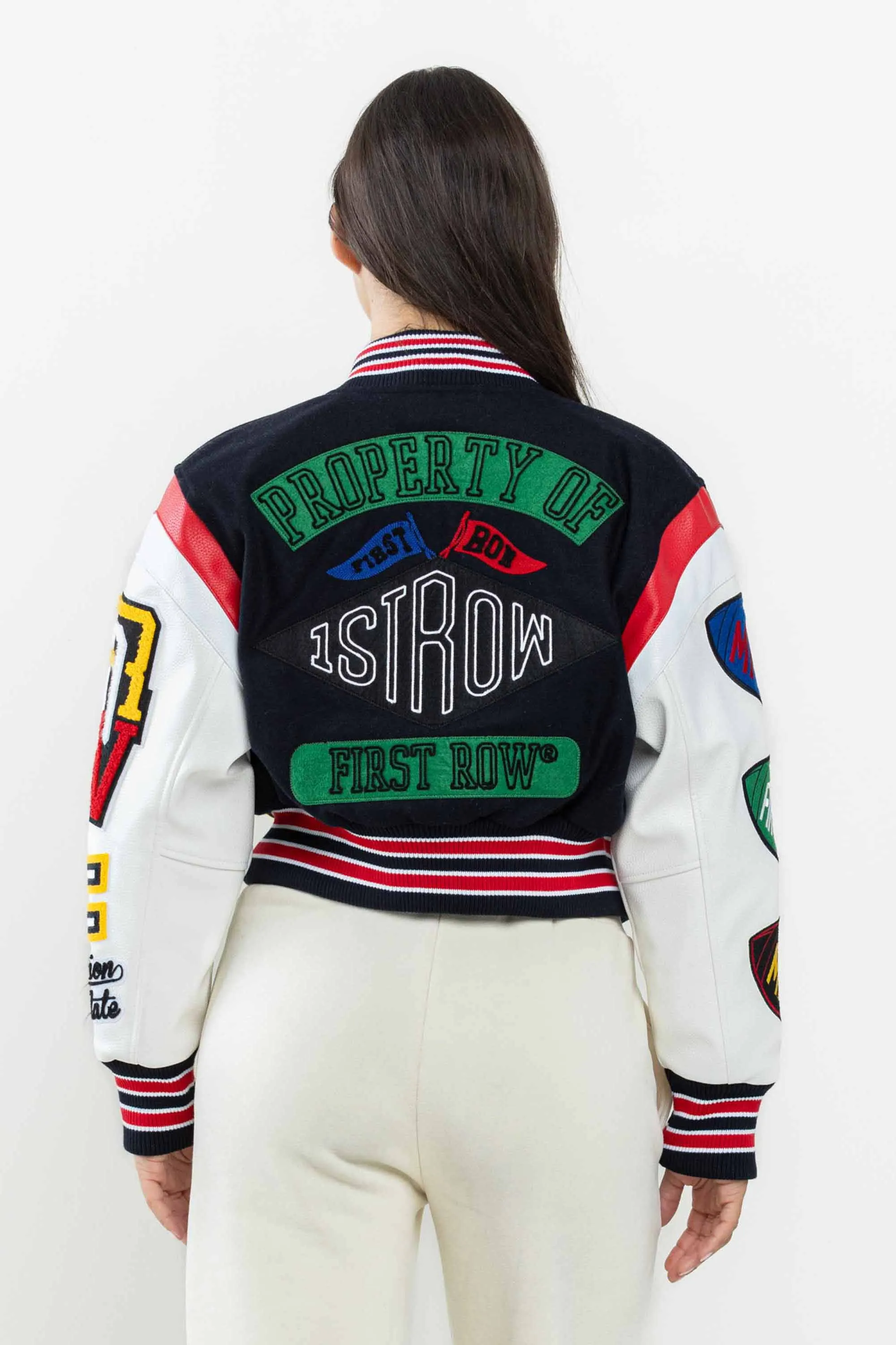 CHAMPIONSHIP WINNER CROPPED VARSITY JACKET sold by Vibrant product image thumbnail 5