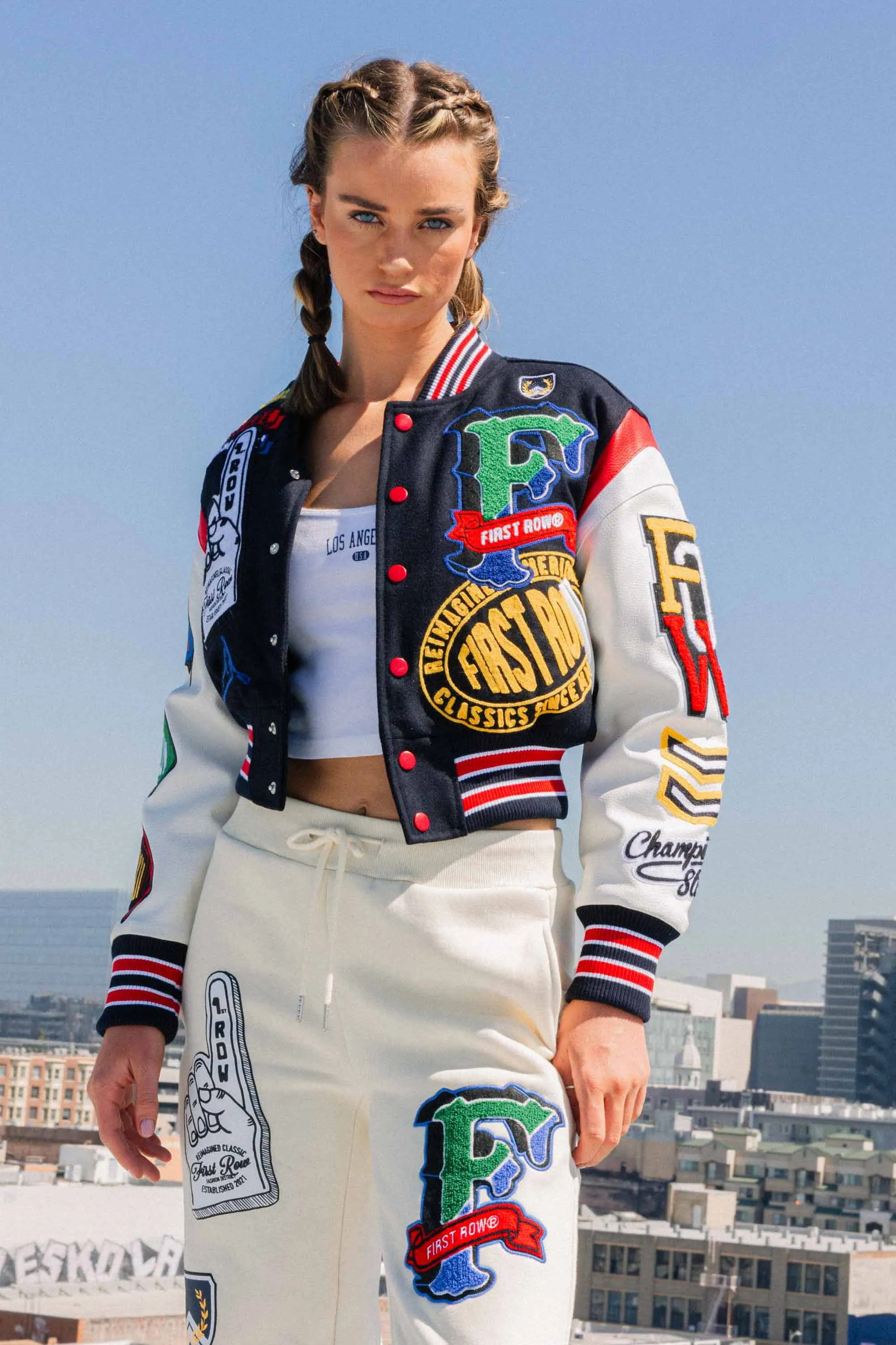 CHAMPIONSHIP WINNER CROPPED VARSITY JACKET sold by Vibrant