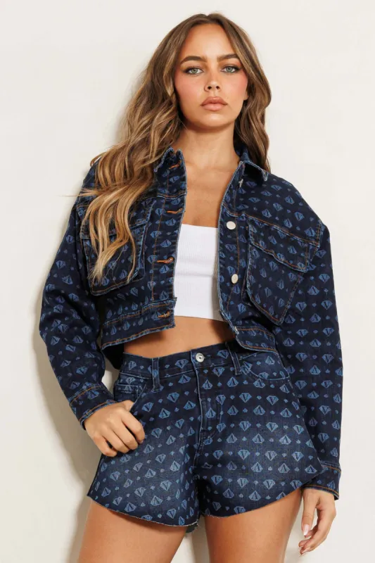 Becky Denim Jacket sold by Vibrant