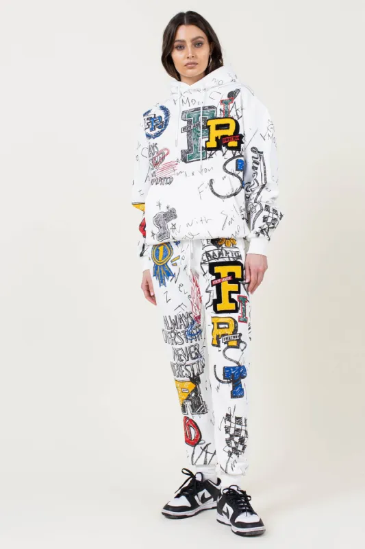 Back to School All Over Doodling Jogger sold by Vibrant