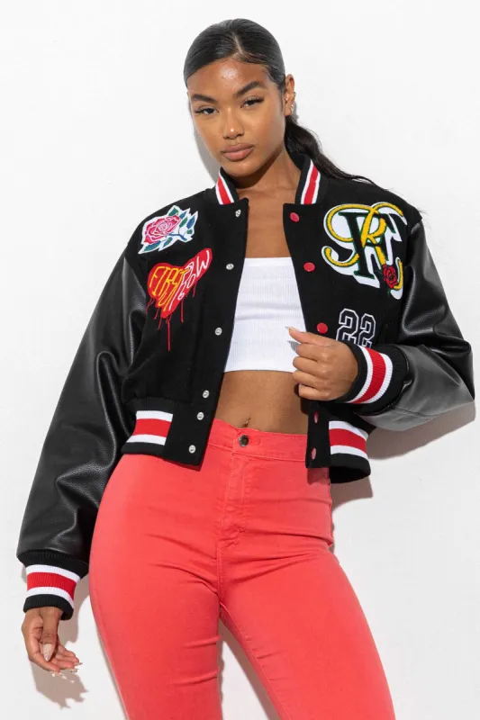 ROSE&HEART  VARSITY JACKET sold by Vibrant