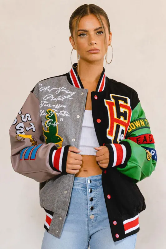 BRIGHT FUTURE  VARSITY JACKET sold by Vibrant