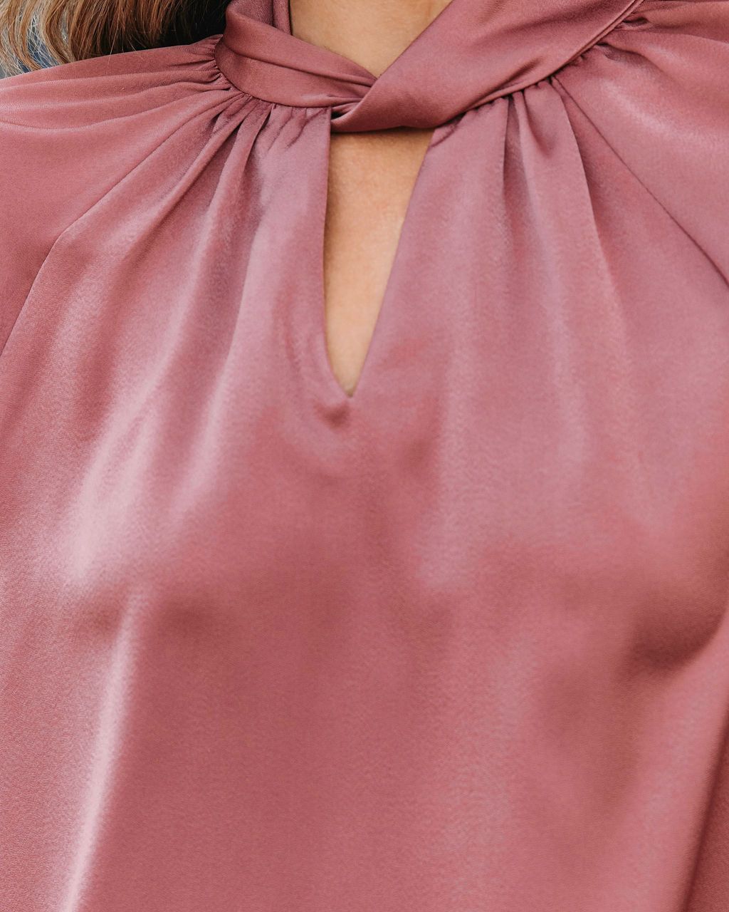 Overall Gratitude Satin Balloon Sleeve Top sold by Vici product image thumbnail 2