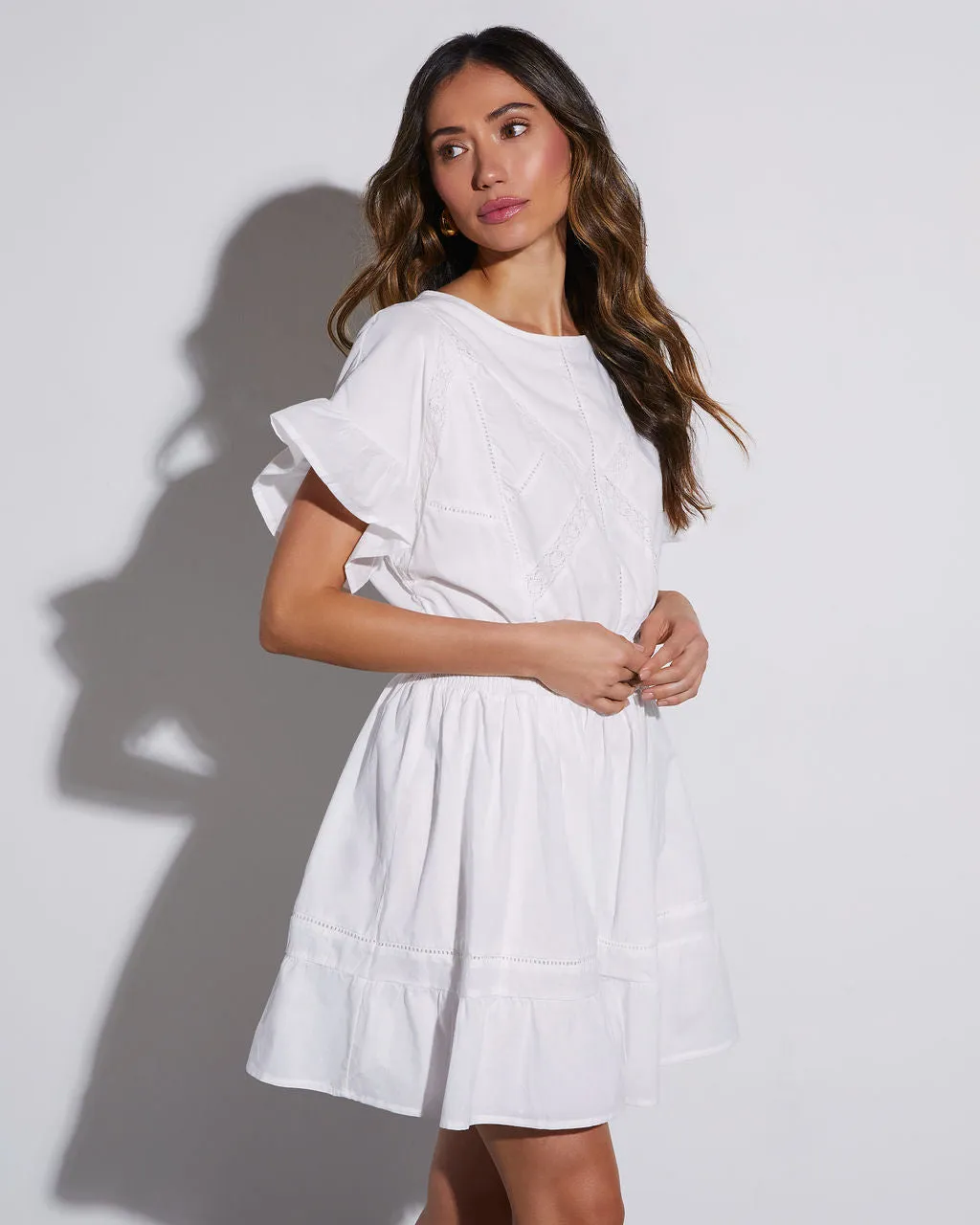 Spring Romance Ruffle Sleeve Mini Dress sold by Vici product image thumbnail 4