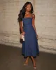 Alexandrine Denim Midi Dress sold by Vici