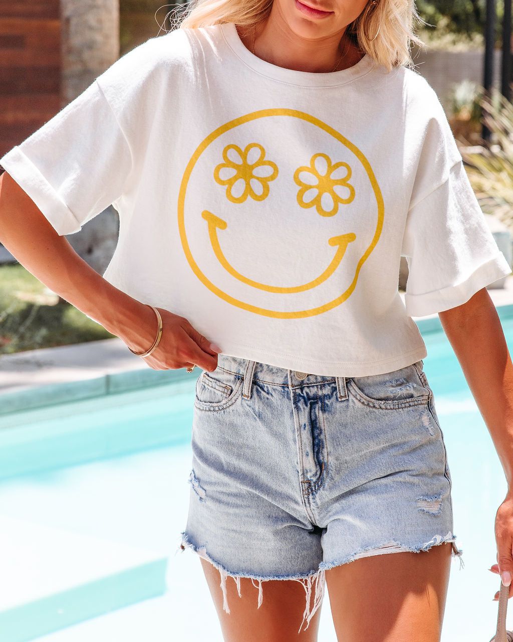 Blooming Smile Cotton Crop Top - FINAL SALE sold by Vici product image thumbnail 5