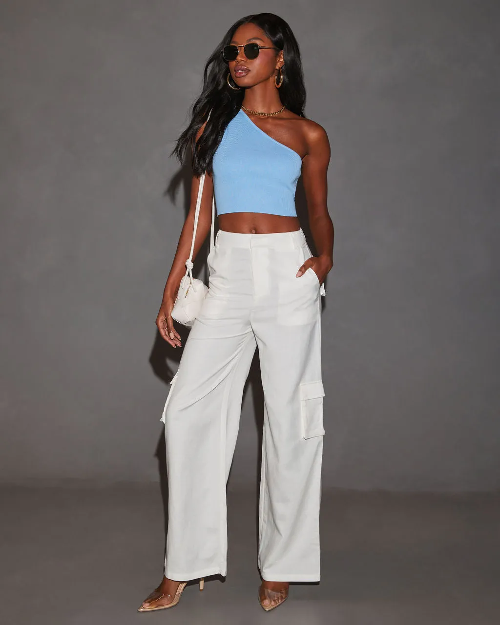 Carlow High Rise Trouser Pants sold by Vici