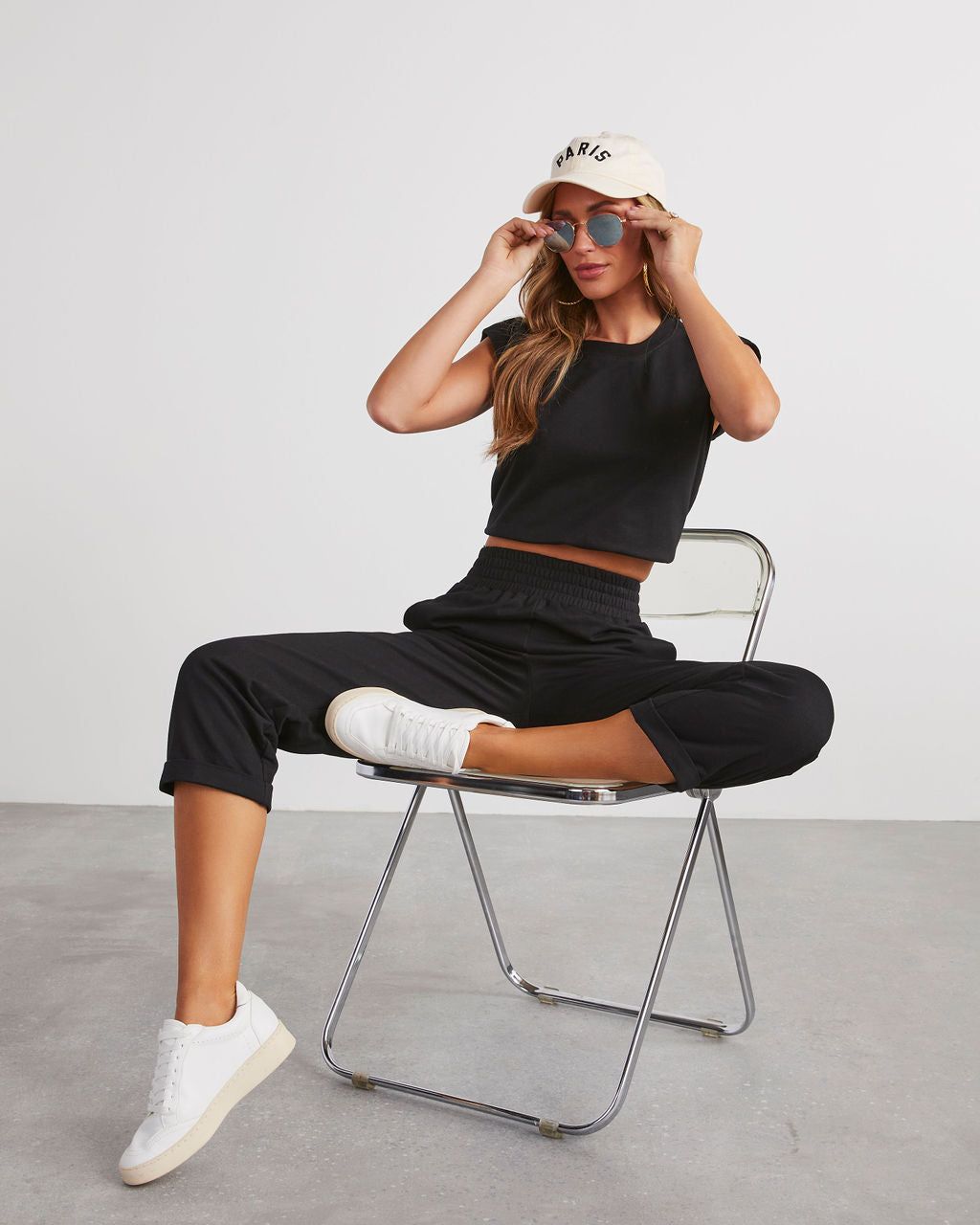 Elevated Chill Cotton Muscle Tee - Black sold by Vici product image thumbnail 6