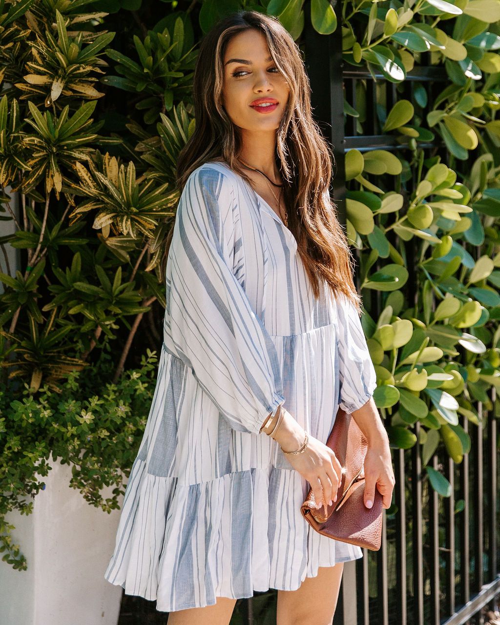 Emani Striped Tiered Tassel Dress - FINAL SALE sold by Vici product image thumbnail 7