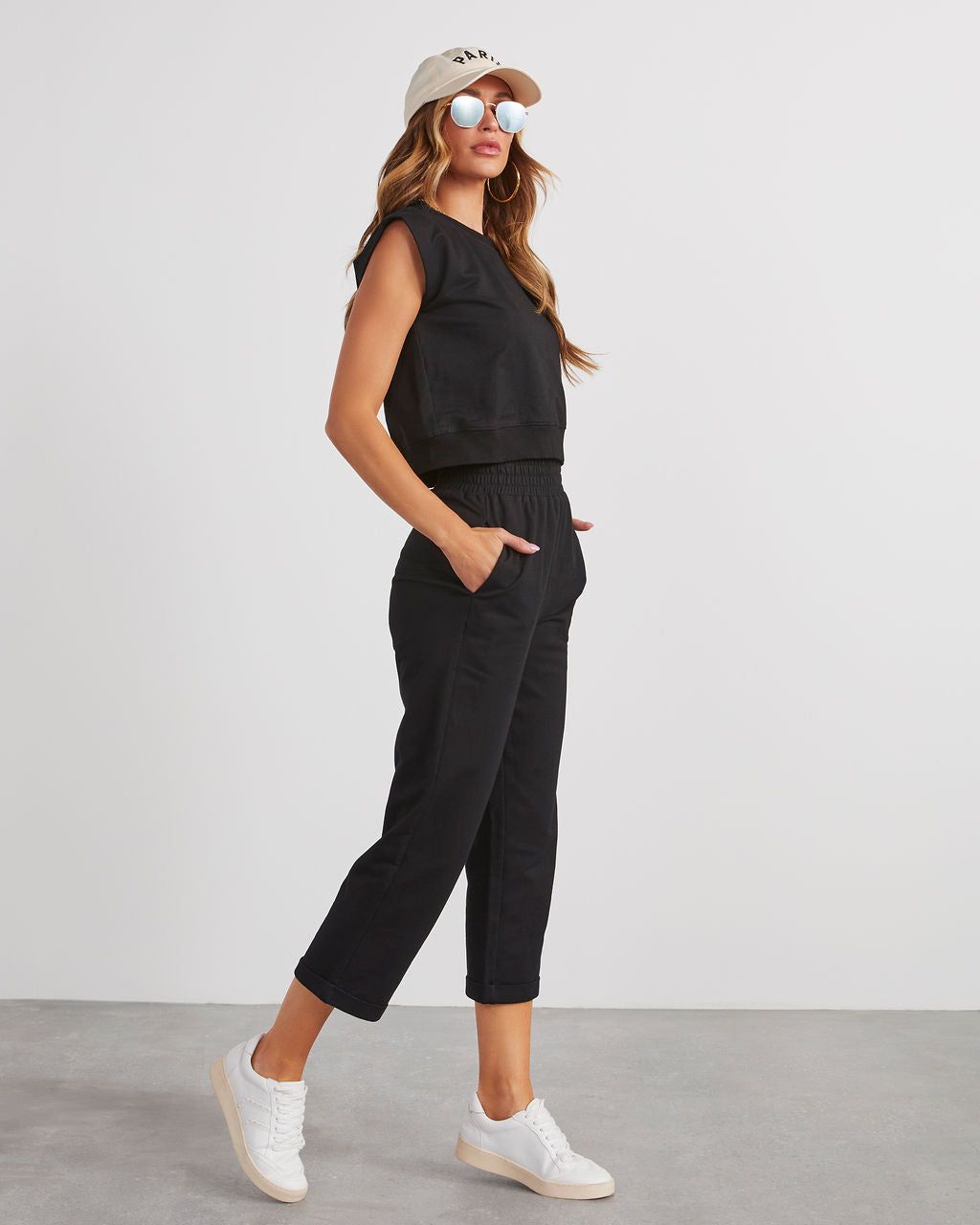 Elevated Chill Cotton Muscle Tee - Black sold by Vici product image thumbnail 3