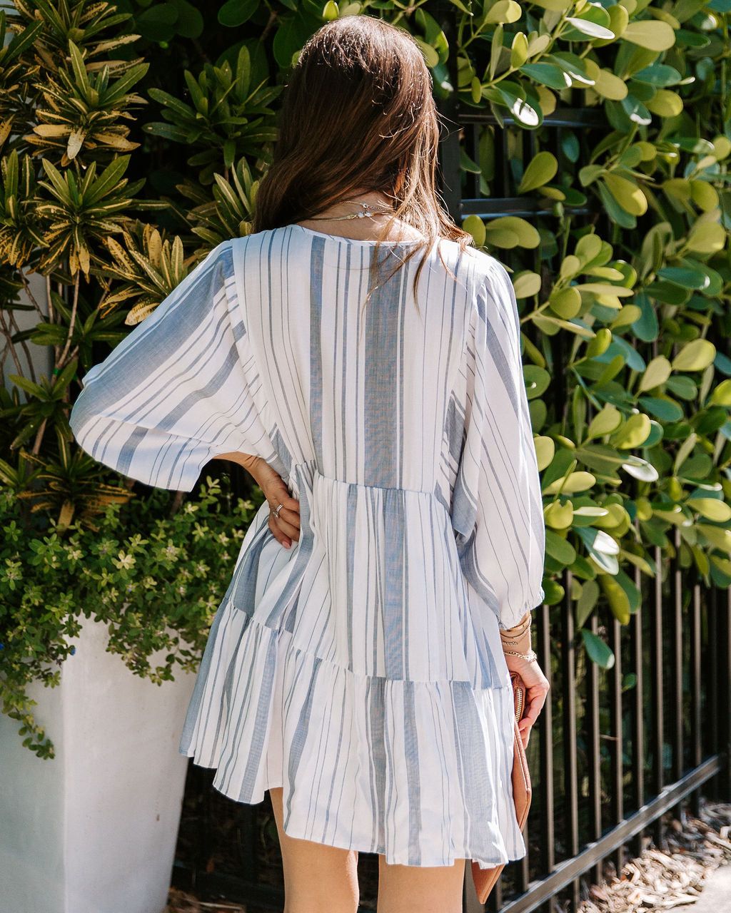 Emani Striped Tiered Tassel Dress - FINAL SALE sold by Vici product image thumbnail 2