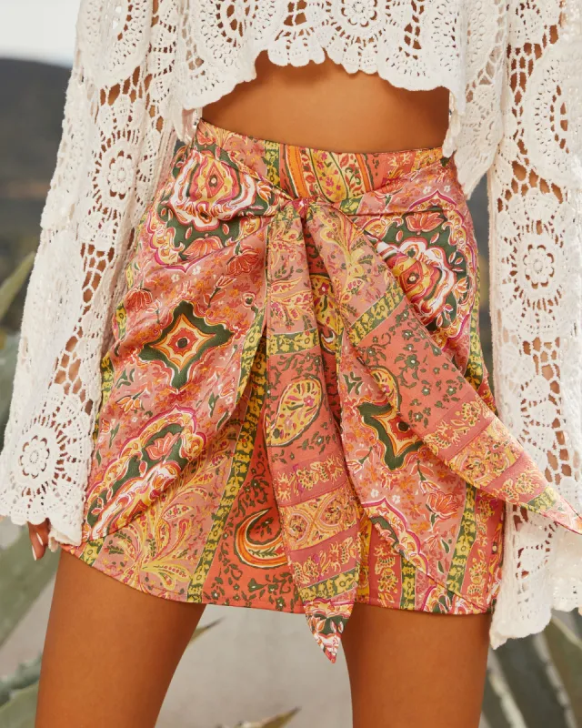 Cosmic Dream Printed Mini Skirt sold by Vici