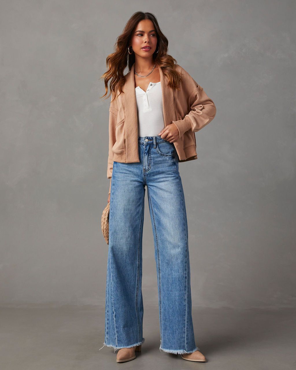 Keepin' Me Cozy Relaxed Cardigan - Camel sold by Vici product image thumbnail 3