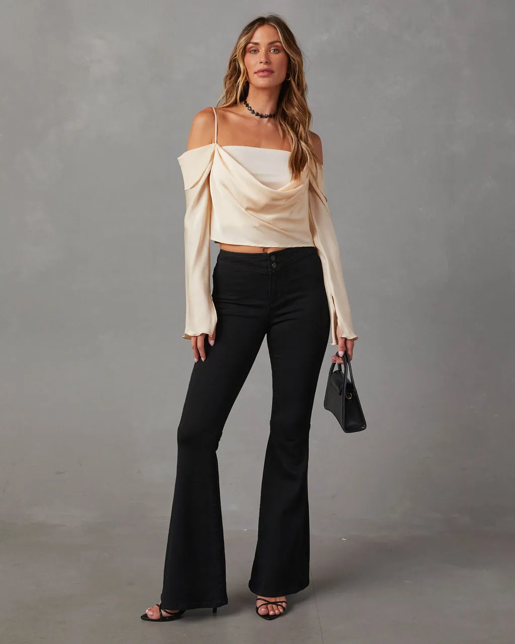 Linnie Satin Off The Shoulder Top sold by Vici product image thumbnail 2