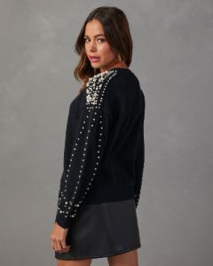 Ariel Pearl Embellished Sweater sold by Vici