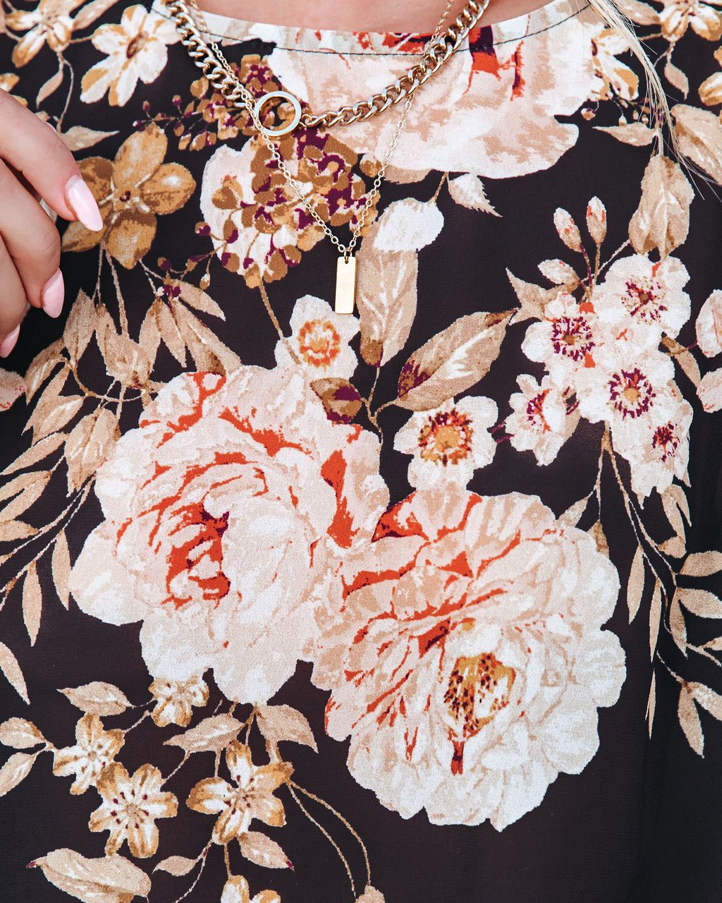 Romy Floral Smocked Blouse - FINAL SALE sold by Vici product image thumbnail 4