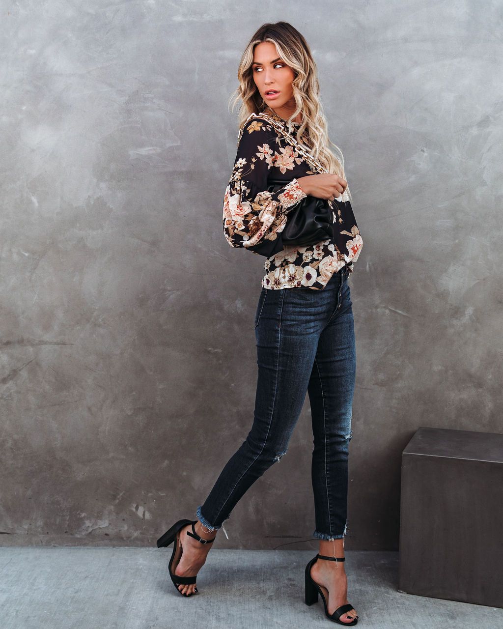 Romy Floral Smocked Blouse - FINAL SALE sold by Vici product image thumbnail 7