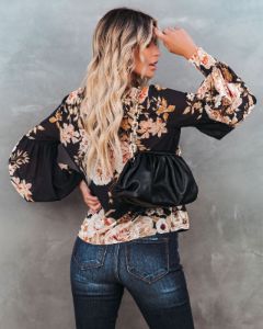Romy Floral Smocked Blouse - FINAL SALE sold by Vici