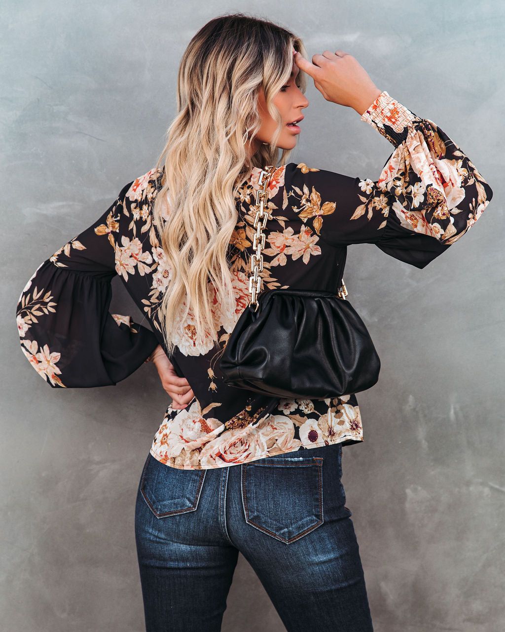 Romy Floral Smocked Blouse - FINAL SALE sold by Vici product image thumbnail 2