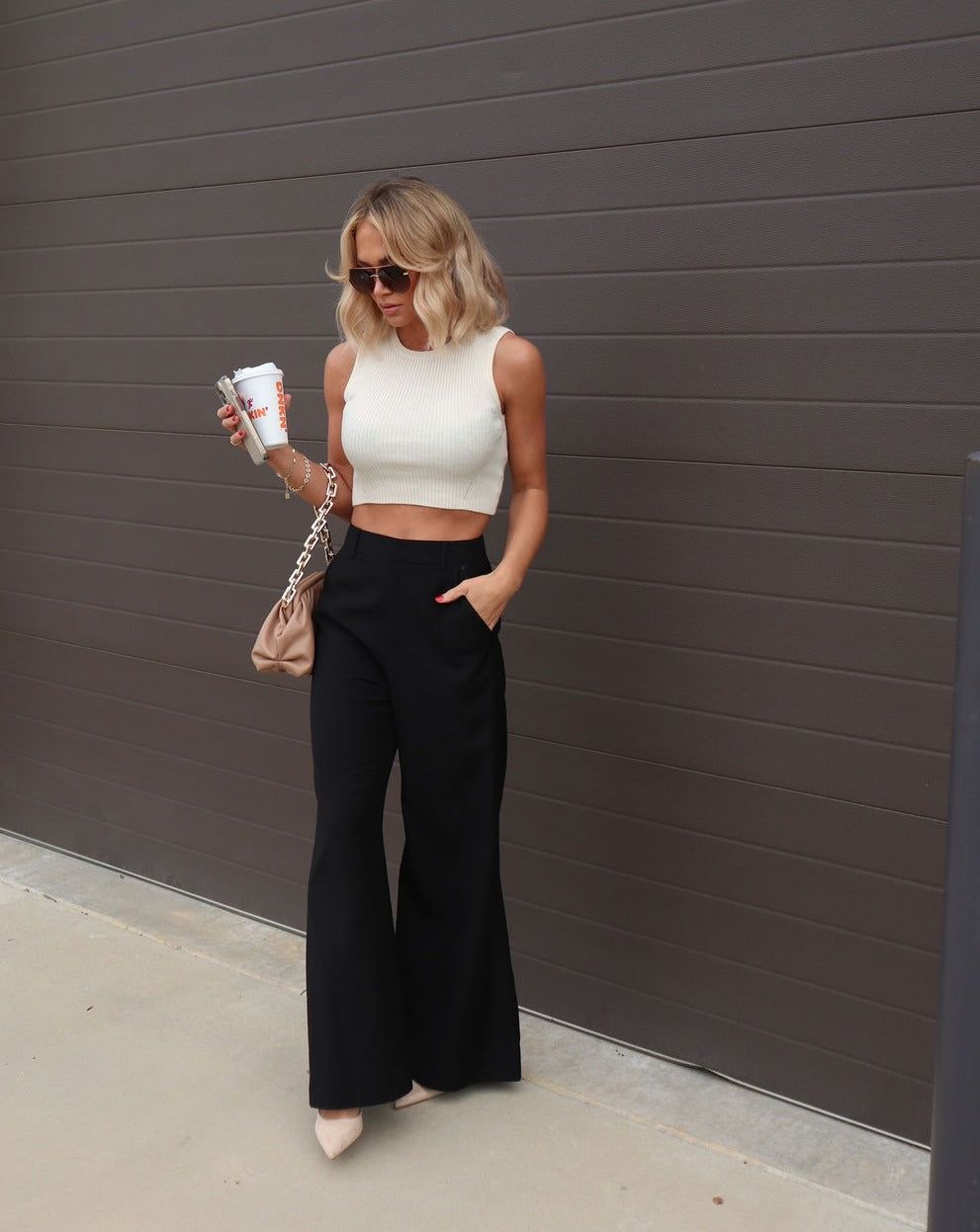 Candice Ribbed Knit Crop Top sold by Vici product image thumbnail 3